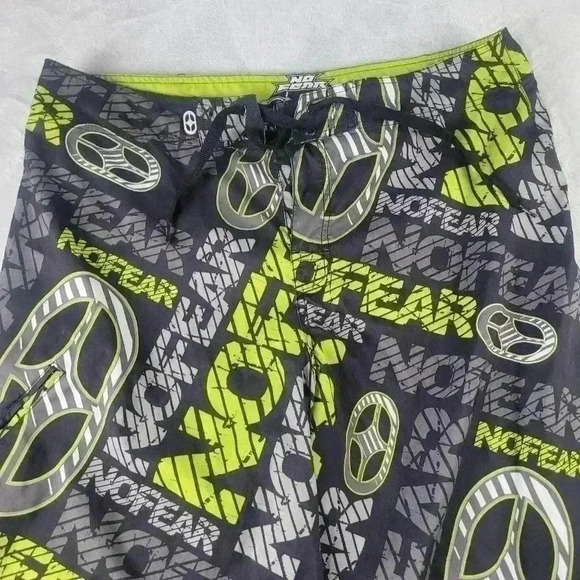 No Fear Board Shorts Sz 38 Drawstring - Picture 3 of 5